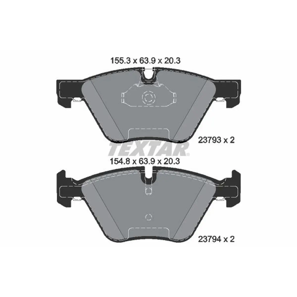 BMW 5 Serisi E60 Fren Balatası Ön | TEXTAR 2379301