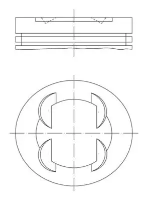 BMW 3 Serisi E36 S50 Piston 86.80mm 050 | MAHLE 083 01 02