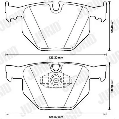 BMW X5 Serisi E70 2007-2013 Fren Balatası Arka | JURID 573228JC