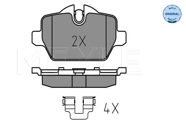 BMW 3 Serisi E90 2004-2012 Fren Balatası Arka | MEYLE 025 236 2316