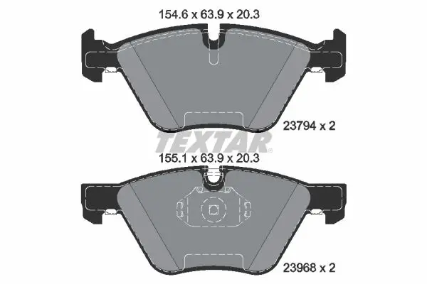 BMW 1 Serisi E81 2007-2011 Fren Balatası Ön | TEXTAR 2379401