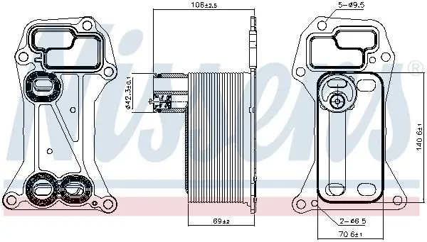BMW 5 Serisi F10 2009-2016 N57 Yağ Soğutucusu | NISSENS 90901