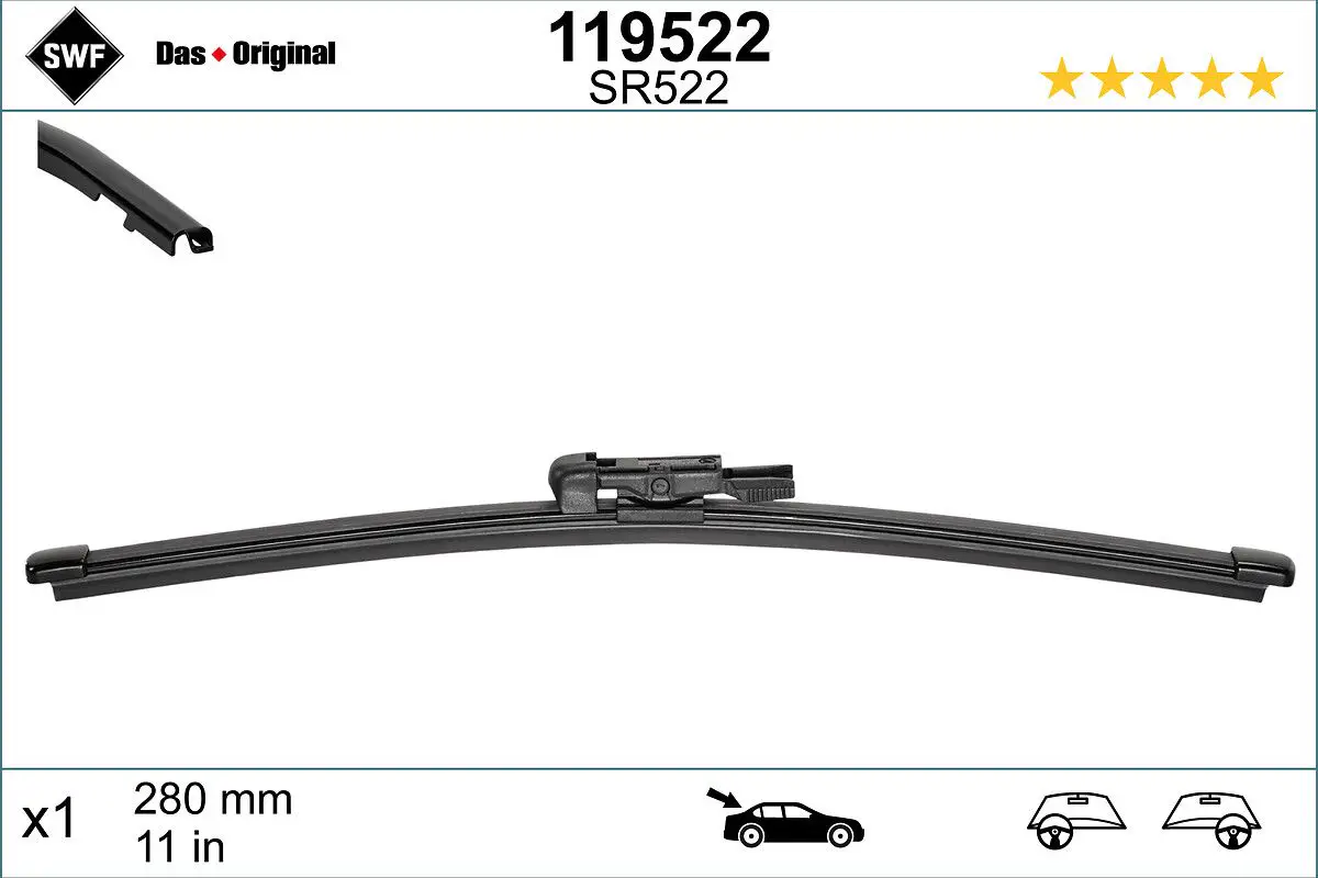 BMW 1 Serisi E81 2007-2011 Arka Silecek | SWF 119522