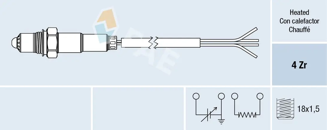 BMW 3 Serisi E36 1991-1998 M42 Lambda Sensörü | FAE FA:77172