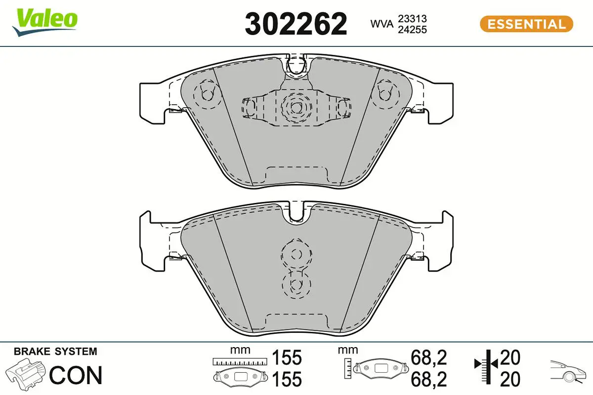 BMW 3 Serisi E92 2005-2013 Fren Balatası Ön | VALEO 671027