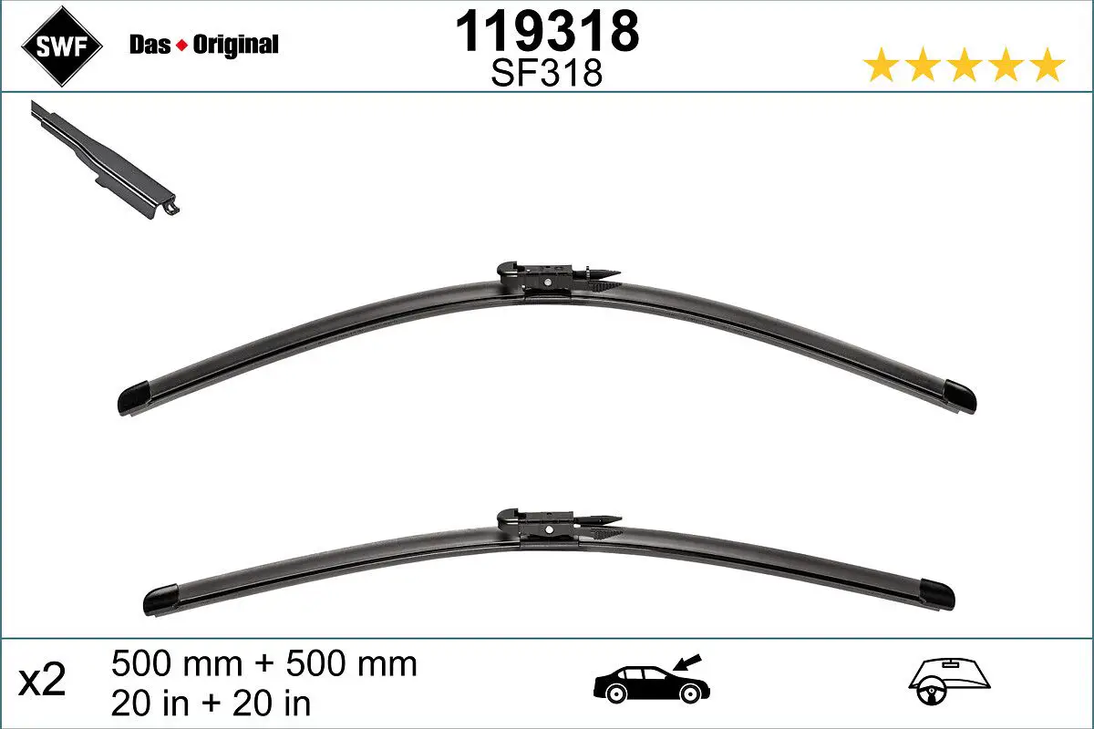 BMW 1 Serisi E81 2007-2011 Ön Silecek Takım | SWF 119318