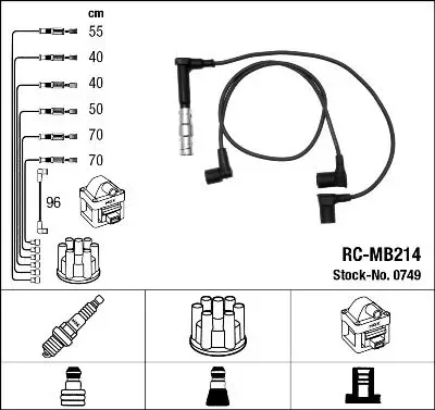 Mercedes S Serisi W140 M104 Buji Kablosu | NGK 0749