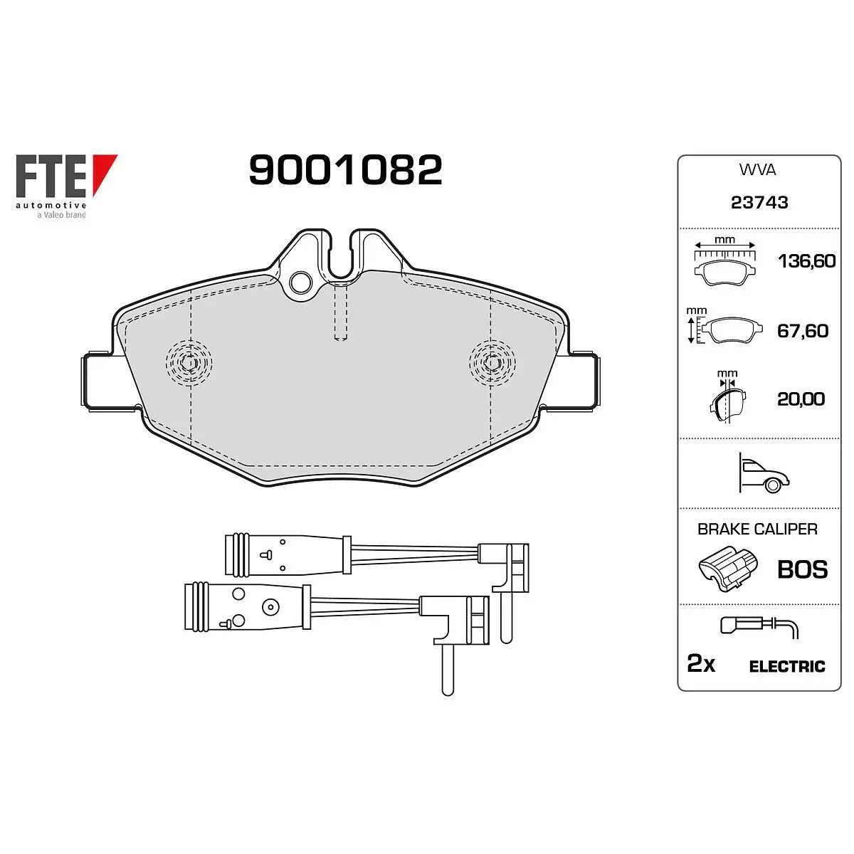 Mercedes E Serisi W211 Fren Balatası Ön | FTE 9001082