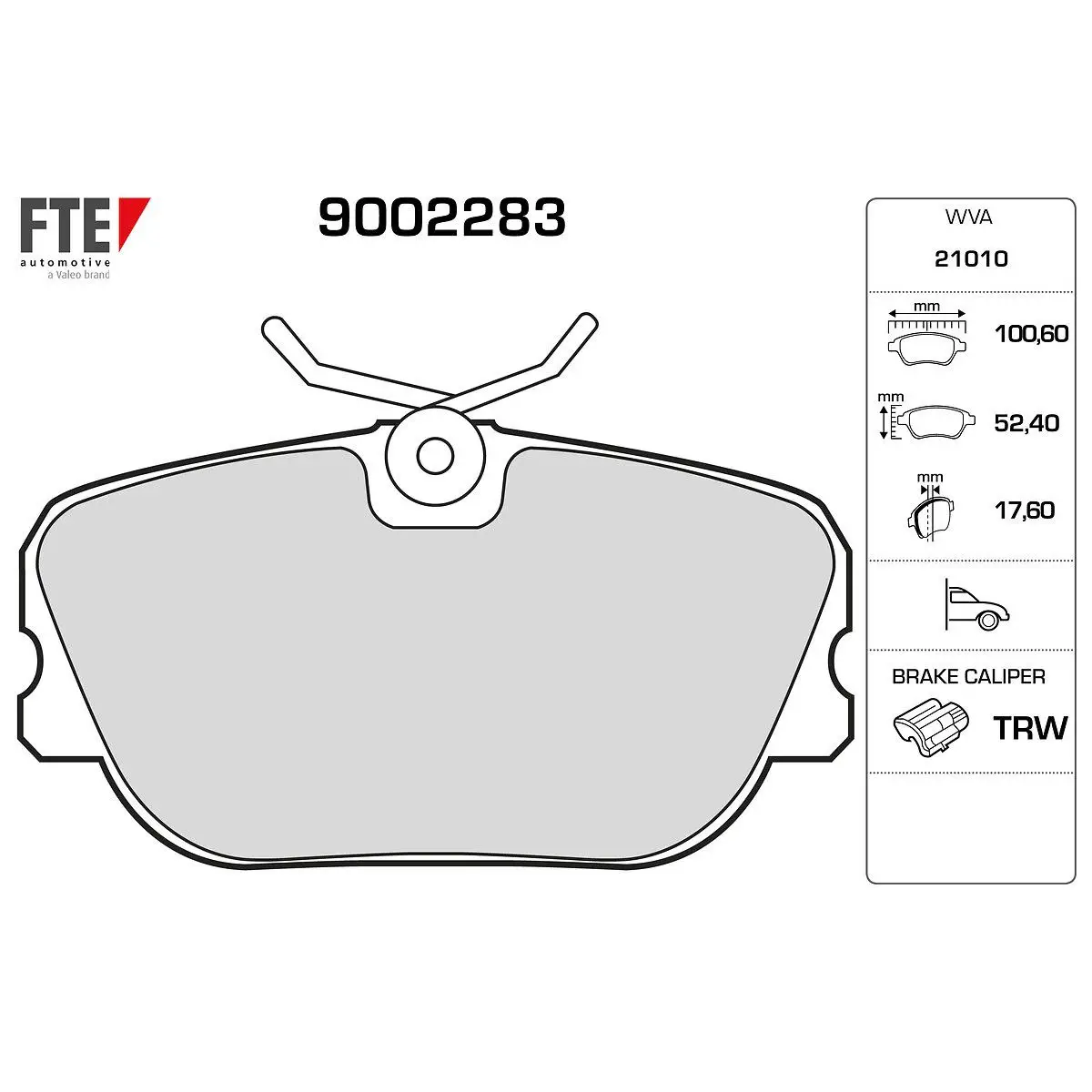 Mercedes C Serisi W201 Fren Balatası Ön | FTE 9002283
