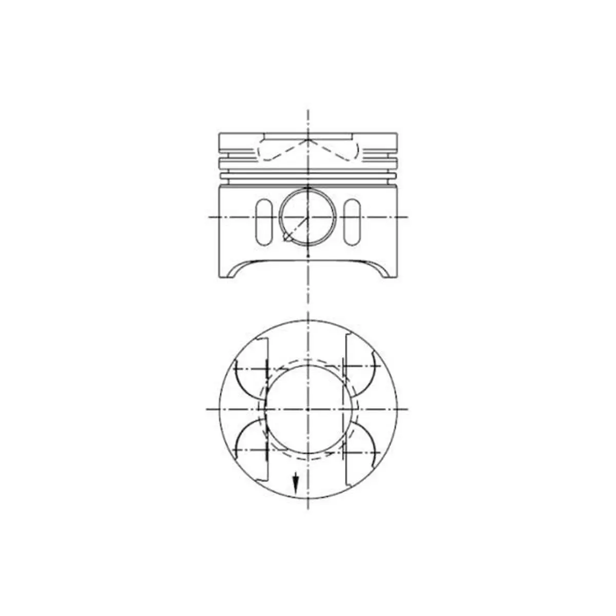 Mercedes C Serisi W203 OM611 Piston 0,50 | KOLBENSCHMIDT 97482610