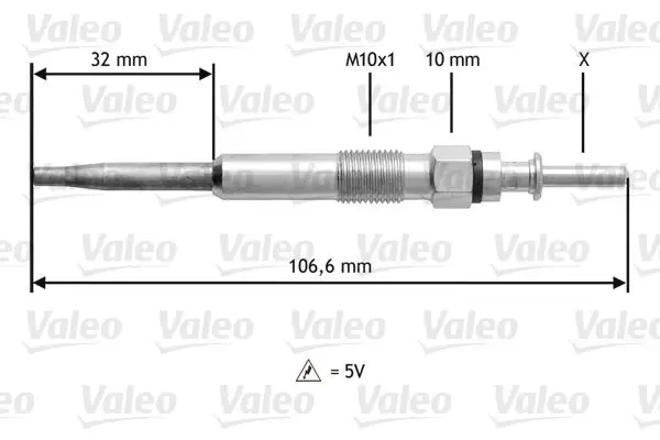 BMW 3 Serisi E46 M57 Kızdırma Bujisi | VALEO 345134
