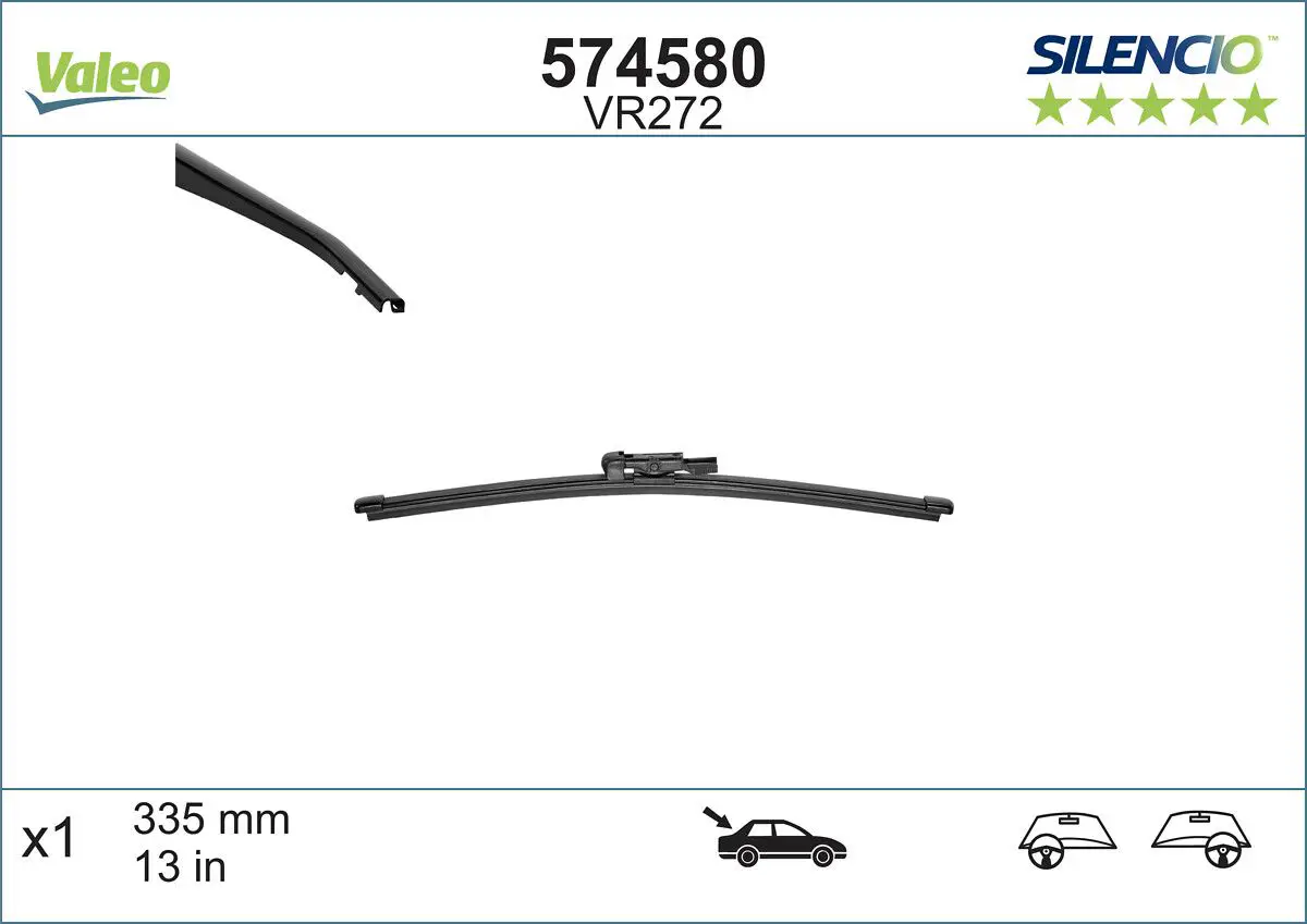 BMW X1 Serisi E84 Silecek Süpürgesi | VALEO 574580