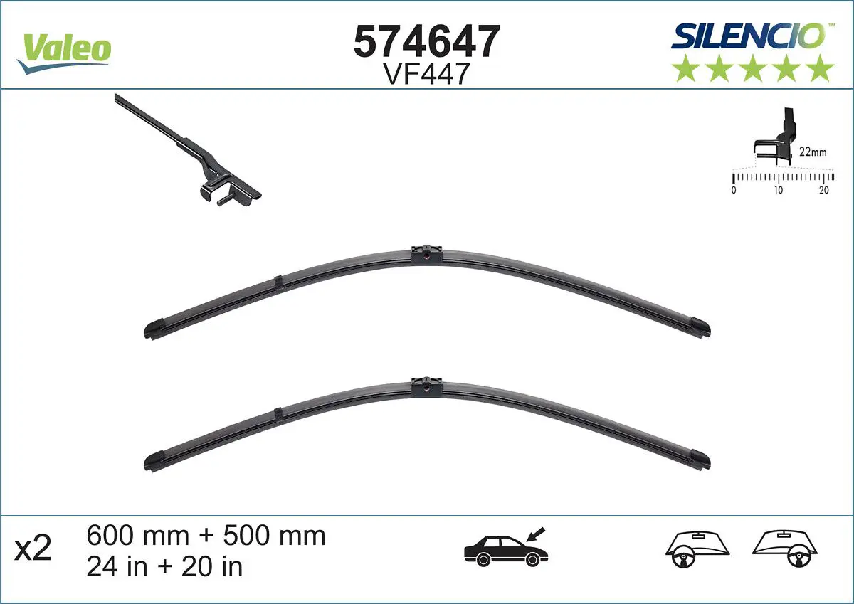 BMW X5 Serisi E70 Silecek Süpürgesi | VALEO 574647