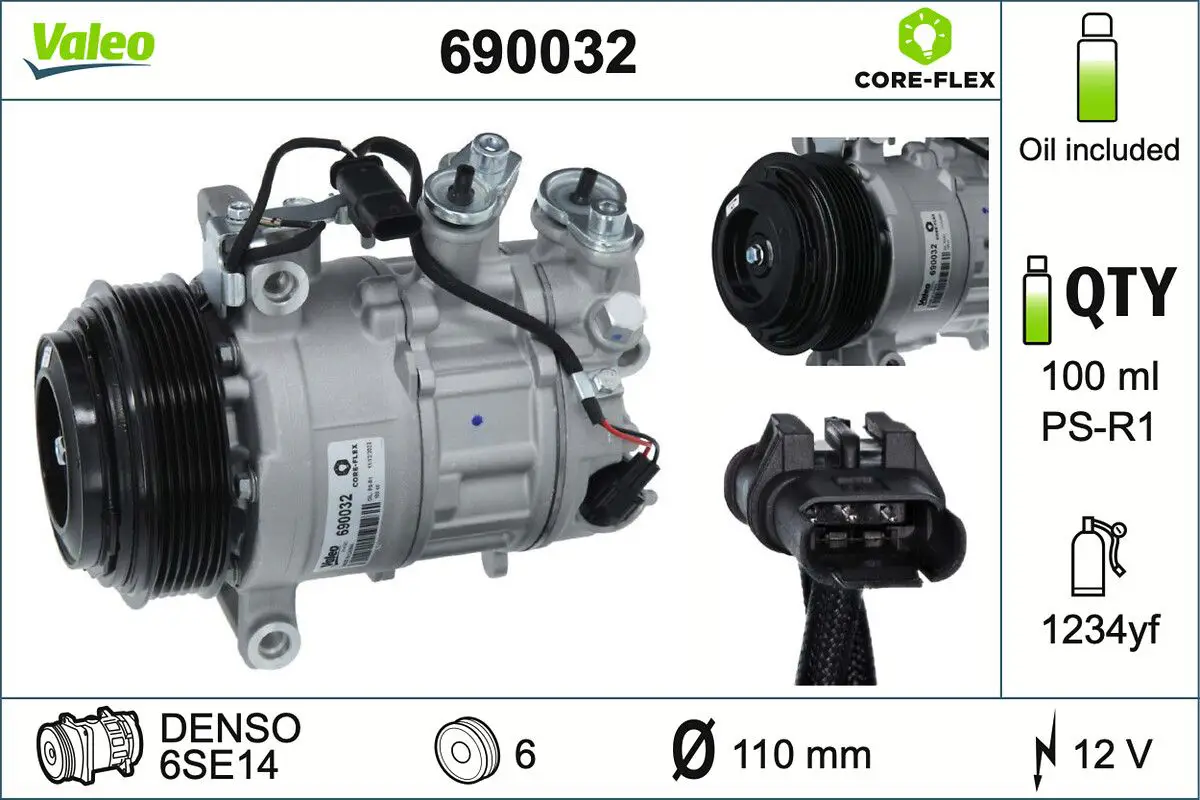 Mercedes C Serisi W205 M264 Klima Kompresörü | VALEO 690032
