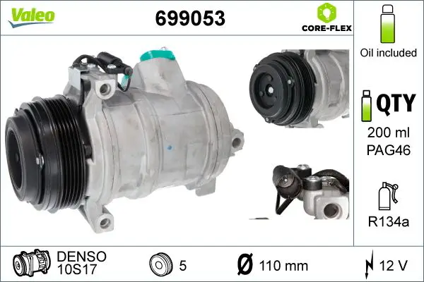 BMW X5 Serisi E53 M54 Klima Kompresörü | VALEO 699053