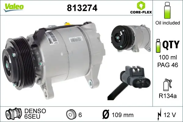 BMW 1 Serisi F20 B38 Klima Kompresörü | VALEO 813274