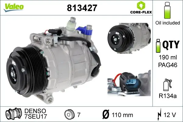 Mercedes GL Serisi W164 OM642 Klima Kompresörü | VALEO 813427