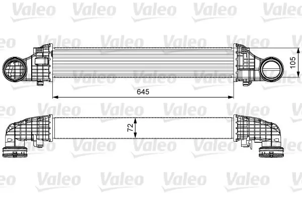 Mercedes E Serisi W211 OM646 Turbo İntercooler Radyatörü | VALEO 818606