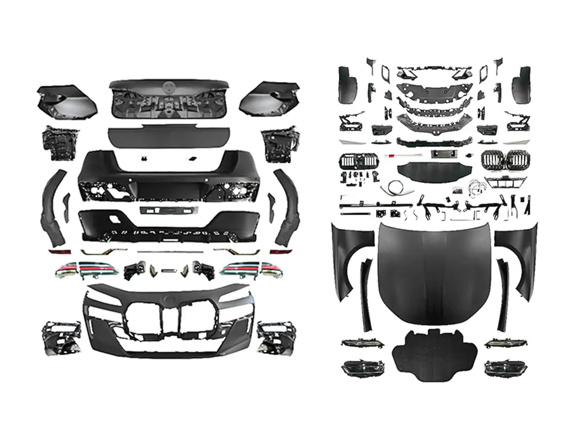 BMW 7 Serisi F01 2009-2015 Komple Gövde Kiti [DONUSUM => G70] <O-O> Egz.Çıkışlı, Panj-lu, Kaput/Çamurluk/Bagaj Kap., Far/Stop -///M-Sport- 2008-12 | WENDER BA0012212