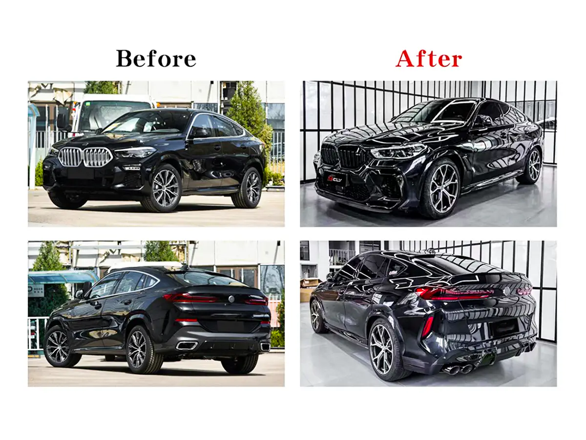 BMW X6 Serisi G06 2019- Gövde Kiti Ön:PMAlı, Adaptif Hız Sabitleyici (KlimalıC)li Araç, Dörtlü Egzoz Çıkışlı Egzoz Uçlu, Dodikler | WENDER BA0062108