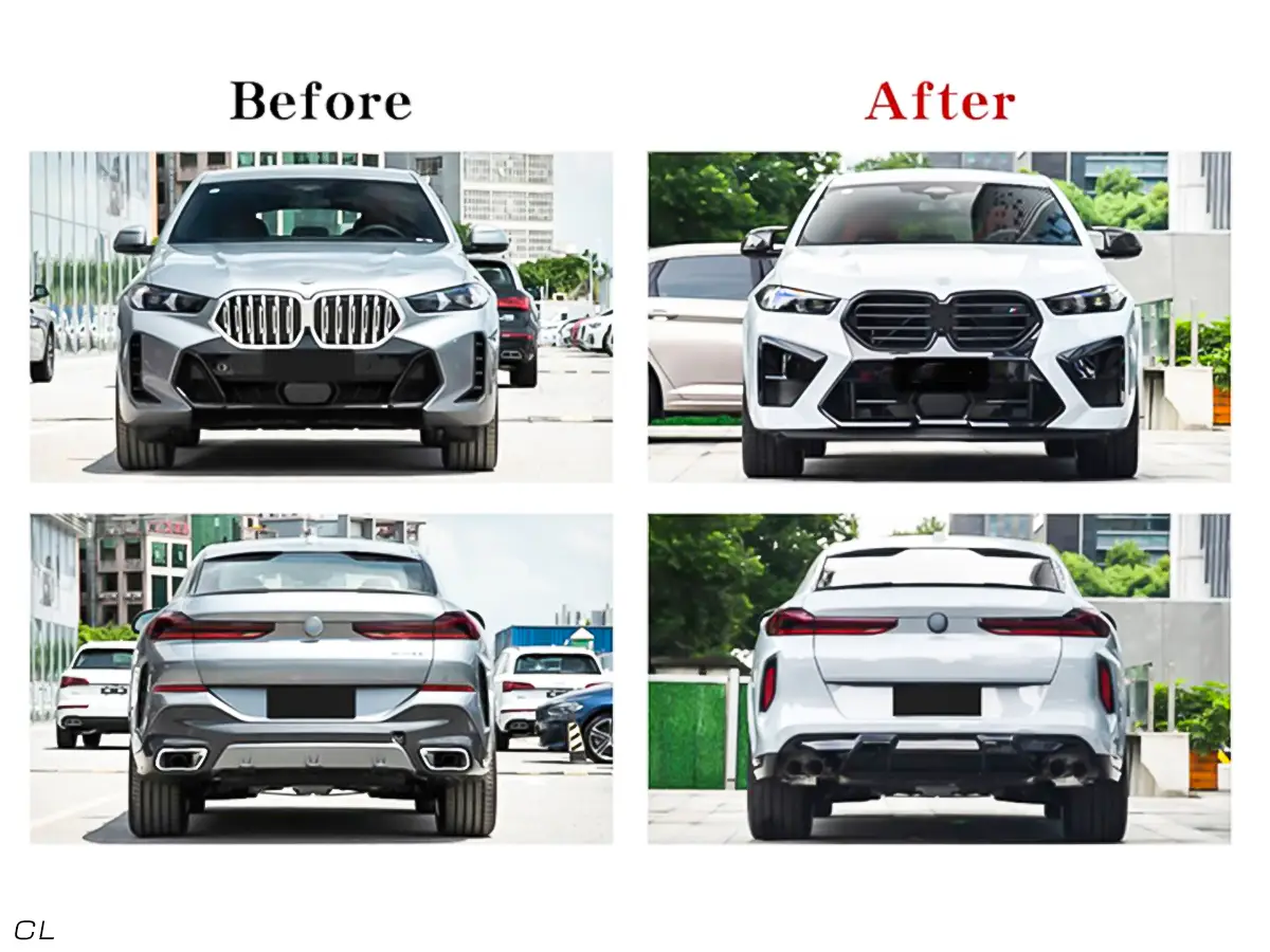 BMW X6 Serisi G06 2019- Gövde Kiti Ön:PMAlı, Adaptif Hız Sabitleyici (KlimalıC)li Araç, Dörtlü Egzoz Çıkışlı Egzoz Uçlu, Panjururlu, Dodikler | WENDER BA0062109