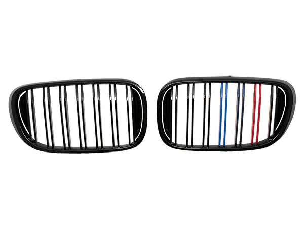 BMW 7 Serisi G11 2015-2018 Panjur Piano-Siyah Çift Çıtalı ///M-Renkli | WENDER BA0113187