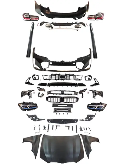 BMW 3 Serisi F30 2012-2018 Komple Gövde Kiti [DONUSUM => G20-LCI] <O-O> Egz.Uçlu, Mrşp-li, Panj-lu, Kaput/Çamurluk, Far/Stop -M-Tech- 2012-18 | WENDER BA0302202