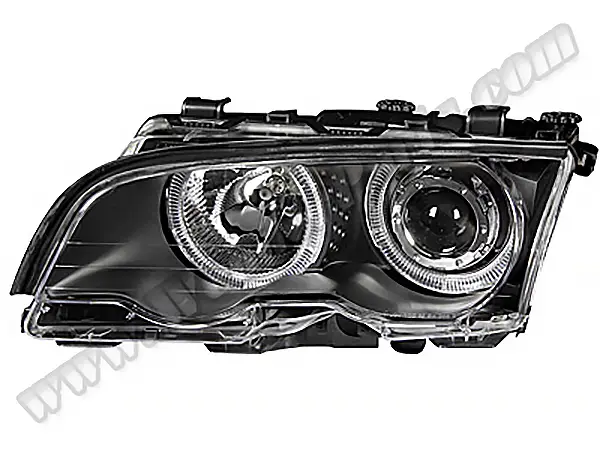 BMW 3 Serisi E46 Makyajsız 1998-2001 Komple Far Sol (Xenon) Siyah | WENDER BA0461109L