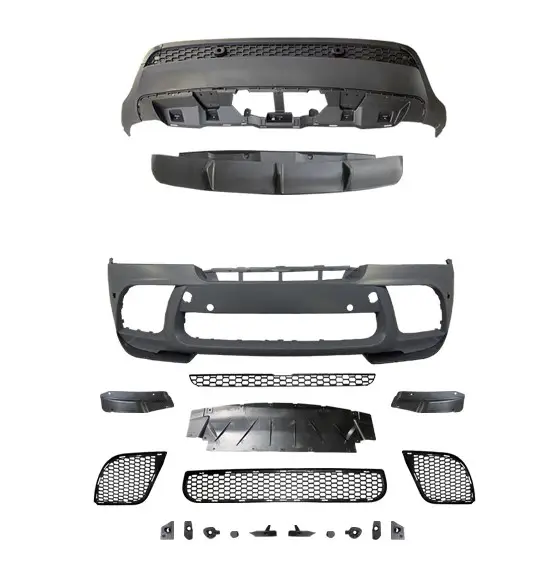 BMW X6 Serisi E71 2007-2014 Gövde Kiti PDCli:Ön, Arka Difüzör -M-Performance- 2007-14 | WENDER BA0712211