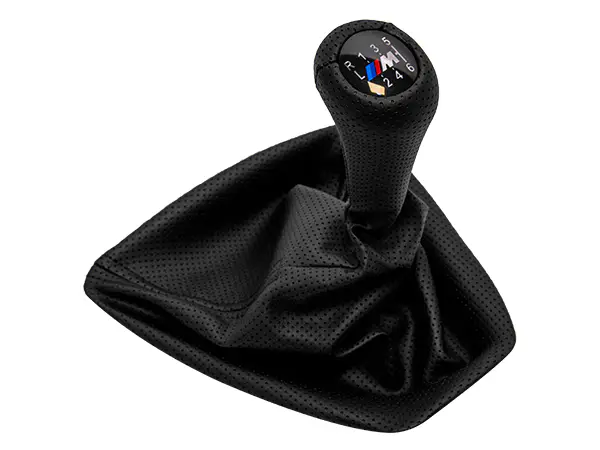 BMW 3 Serisi E90 LCI Topuzlu Vites Körüğü -6 İleri- Manuel Şanzıman Siyah Noktalı Suni Deri Işıklı | WENDER BA25118036631BK