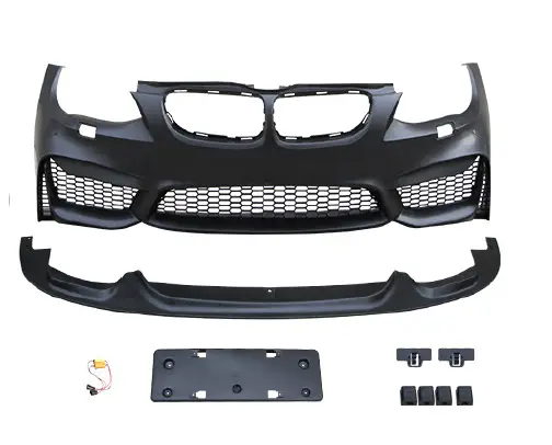 BMW 3 Serisi E92 2005-2013 Komple Tampon Ön Far Yıkamalı (+Lip) | WENDER BA51118043858M4