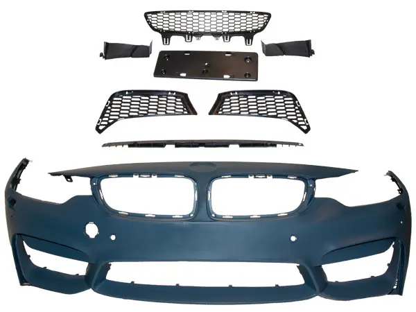 BMW 4 Serisi F32 2013-2018 Komple Tampon Ön; Far Yıkamalı, Park Sensörlü | WENDER BA51118061926S1