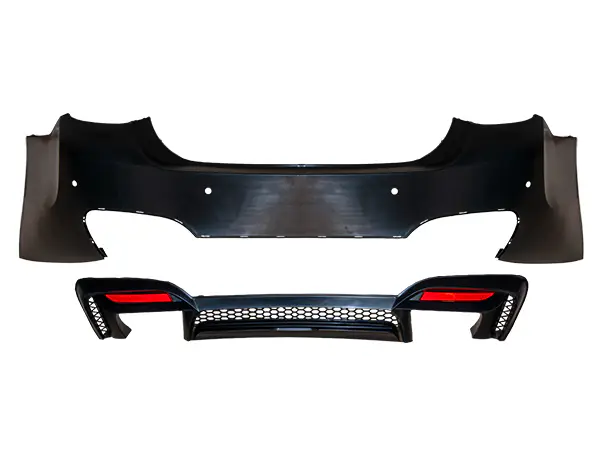 BMW 5 Serisi F10 2009-2016 Komple Tampon Arka; Park Sensörlü, Dörtlü Egzoz Çıkışlı Egzoz Çıkışlı | WENDER BA51128048594S3