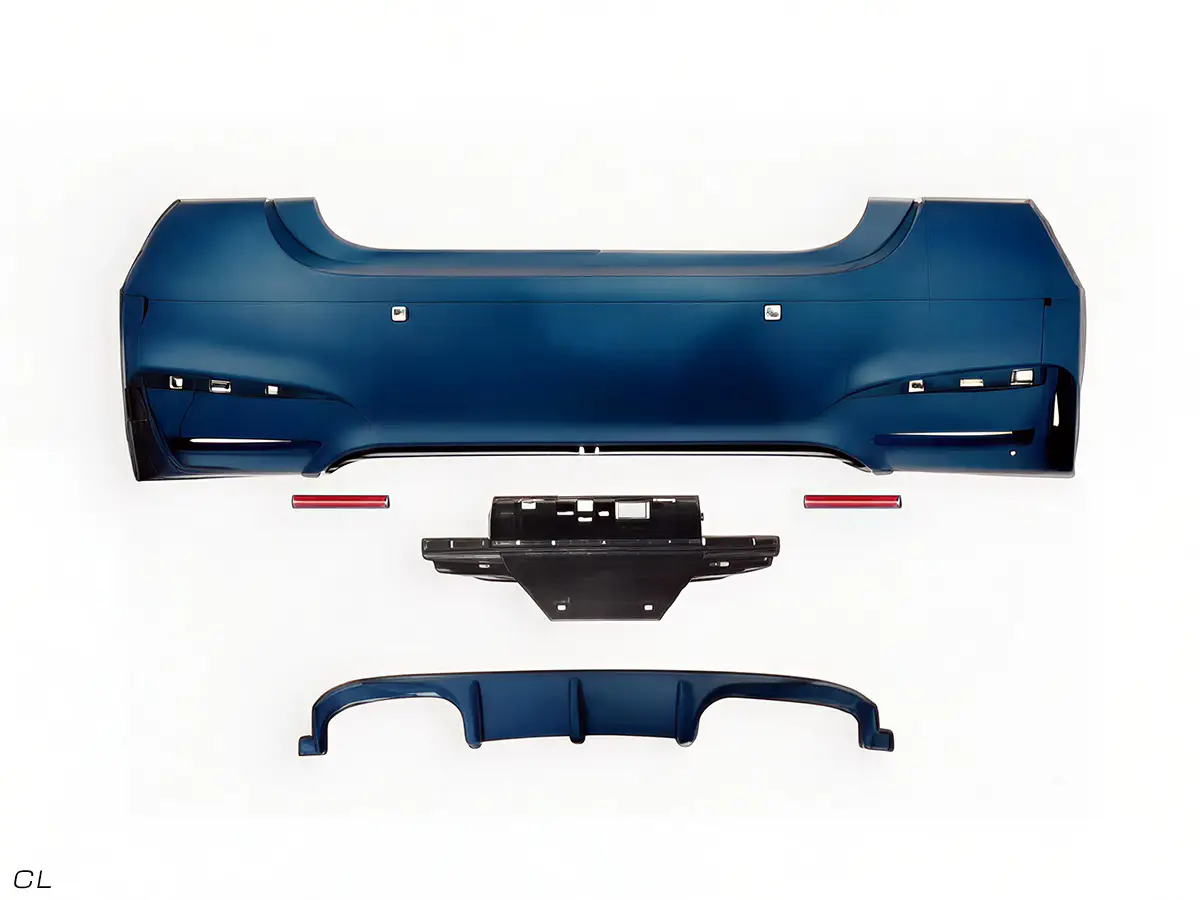 BMW 4 Serisi F32 2013-2018 Komple Tampon Arka; Park Sensörlü, Dörtlü Egzoz Çıkışlı Egzoz Çıkışlı | WENDER BA51128056223S1