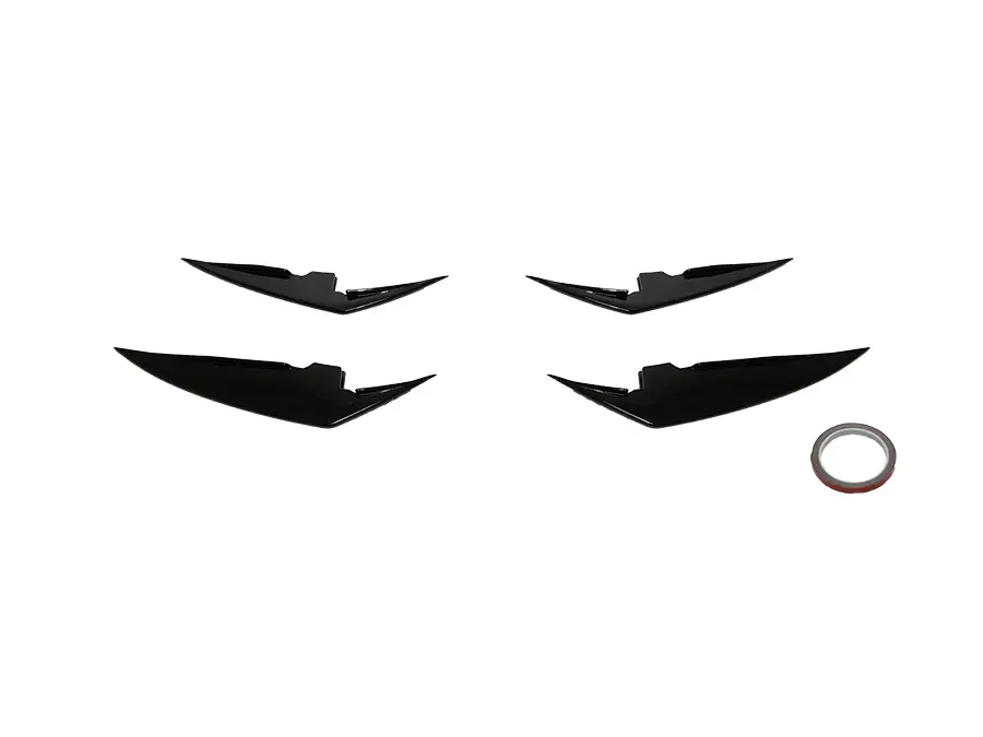 BMW 3 Serisi G20 2018- Tampon Bıçağı Ön (Set) Alt; Piano-Siyah (OEM/Plastik) -///M-Sport- 2022- | WENDER BA51195A4B371