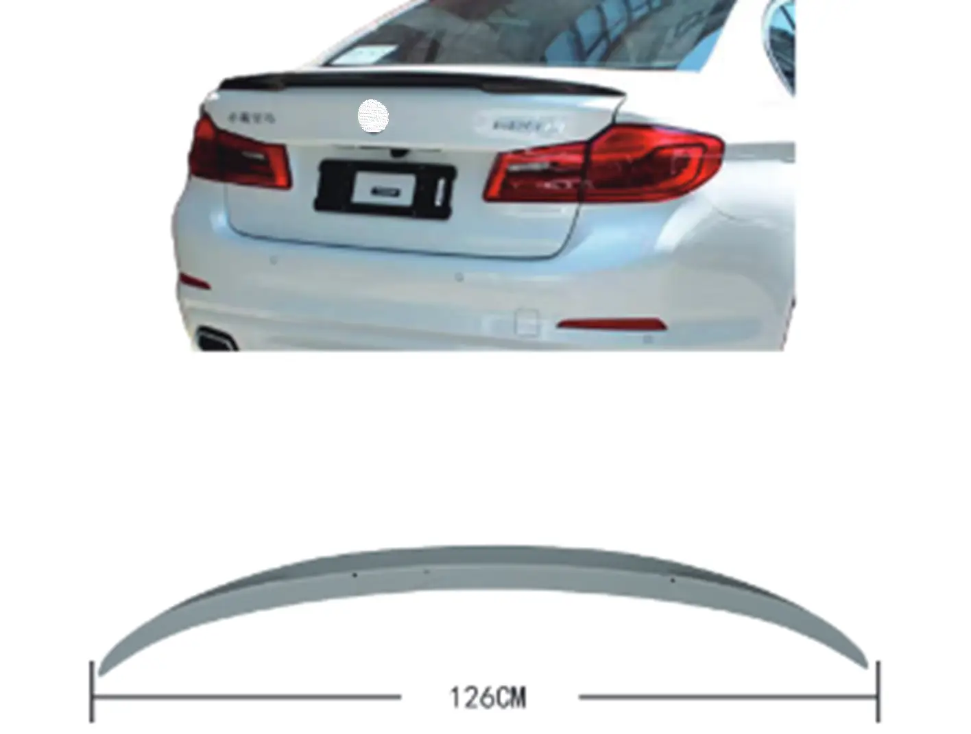 BMW 5 Serisi G30 2016-2018 Bagaj Spoyleri -///M-Performance- | WENDER BA51628072568