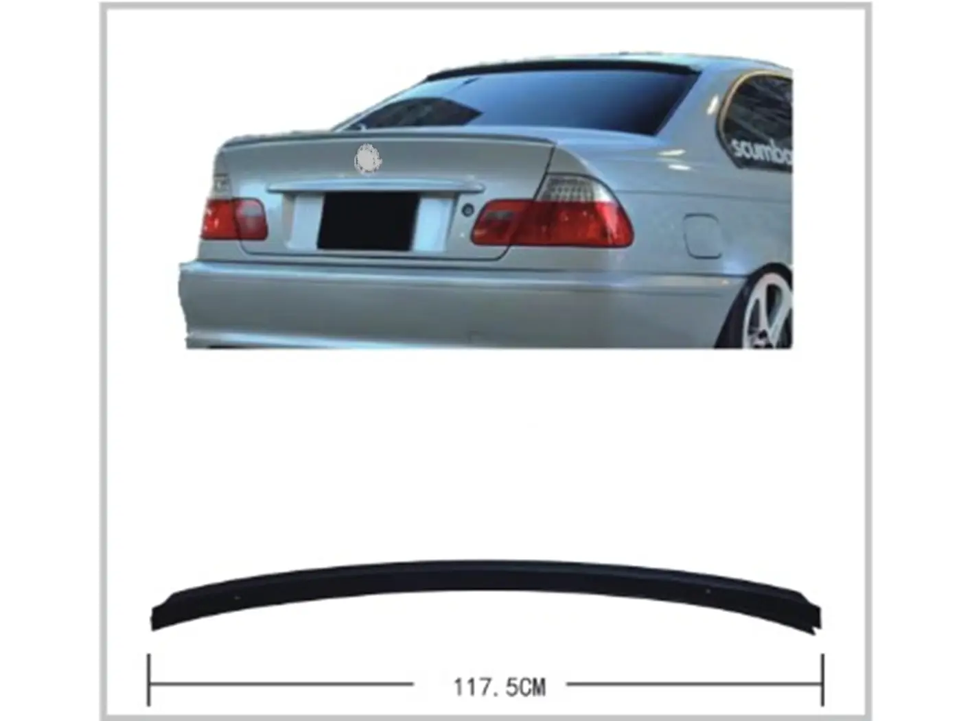 BMW 3 Serisi E46 1997-2006 Bagaj Spoyleri -M-Tech- | WENDER BA51717894050