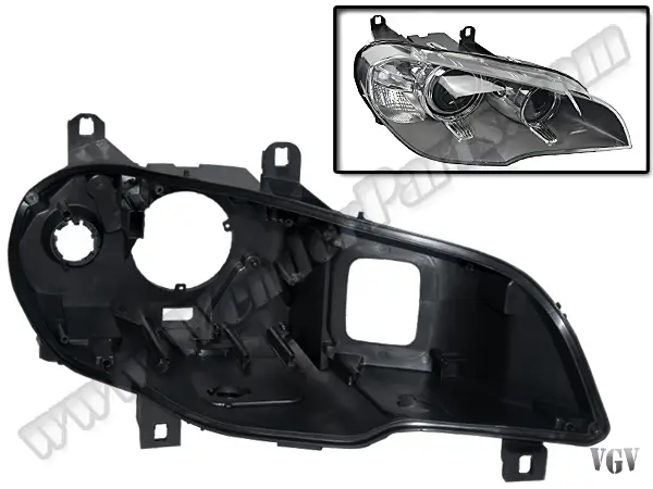 BMW X5 Serisi E70 2007-2013 Far Kasası Sağ (Bi-Xenon) | WENDER BA63117240788P2