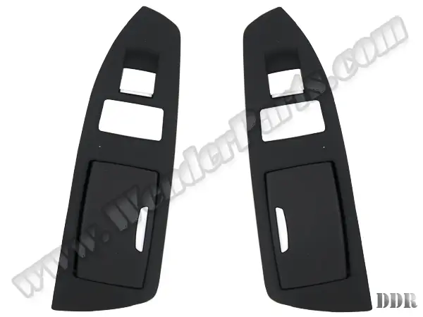 BMW 7 Serisi F01 Cam Düğme Çerçevesi Set Arka Sol&Sağ Küllüklü Siyah Arka Güneşlik | WENDER BA9169047/048