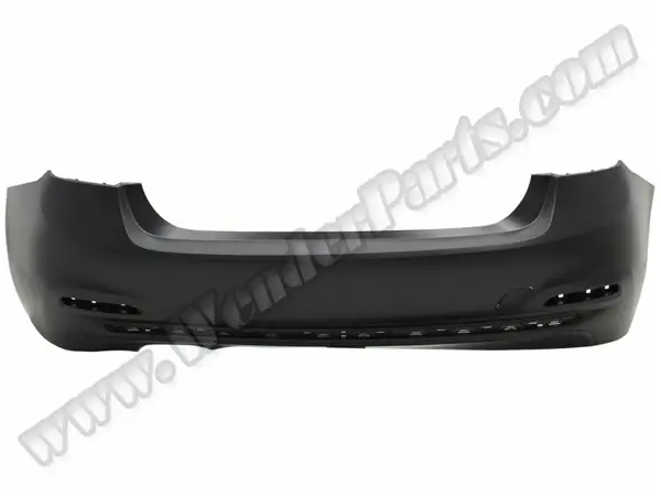 BMW 3 Serisi F30 2012-2018 Tampon Arka; Çift Egzoz Çıkışlı Egzoz Çıkışlı, Nikelaj Delikli | WENDER BN51127384603