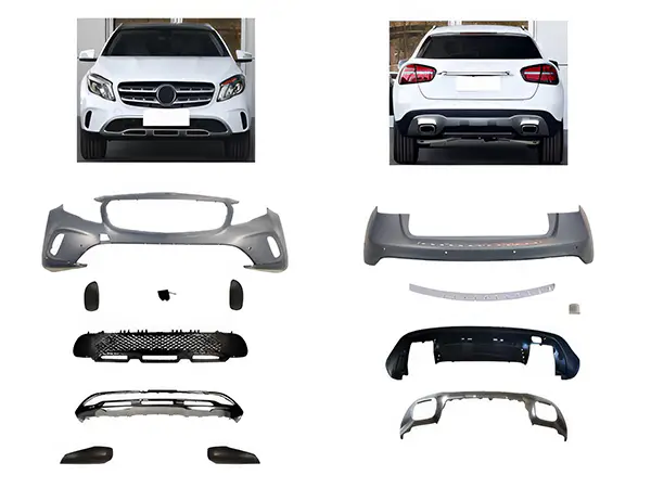 Mercedes GLA Serisi X156 2013- Gövde Kiti Park Sensörlü: Ön ve Arka, Çift Egzoz Çıkışlı | WENDER MA1562104