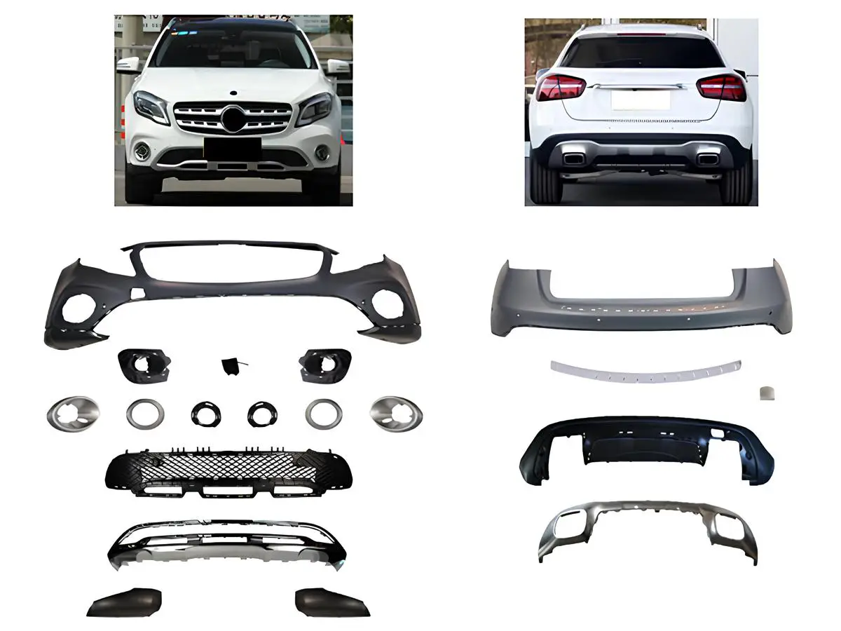 Mercedes GLA Serisi X156 2013- Gövde Kiti Park Sensörlü: Ön ve Arka, Sis Farı Delikli, Çift Egzoz Çıkışlı | WENDER MA1562105