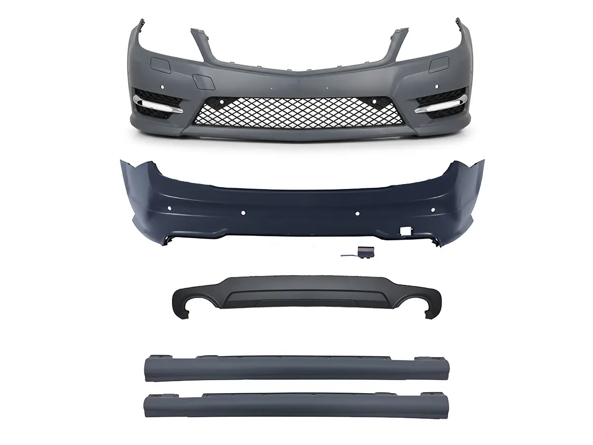 Mercedes C Serisi W204 2007-2013 Gövde Kiti Far Yıkamalı, Park Sensörü: Ön ve Arka, Çift Egzoz Çıkışlı, Marşpiyelli | WENDER MA2042104