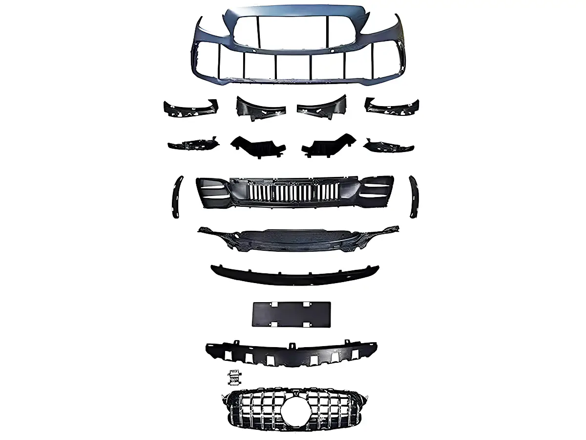 Mercedes C Serisi W205 2015-2020 Komple Tampon Ön, Park Sensörlü, Panjururlu | WENDER MA2058802240S5