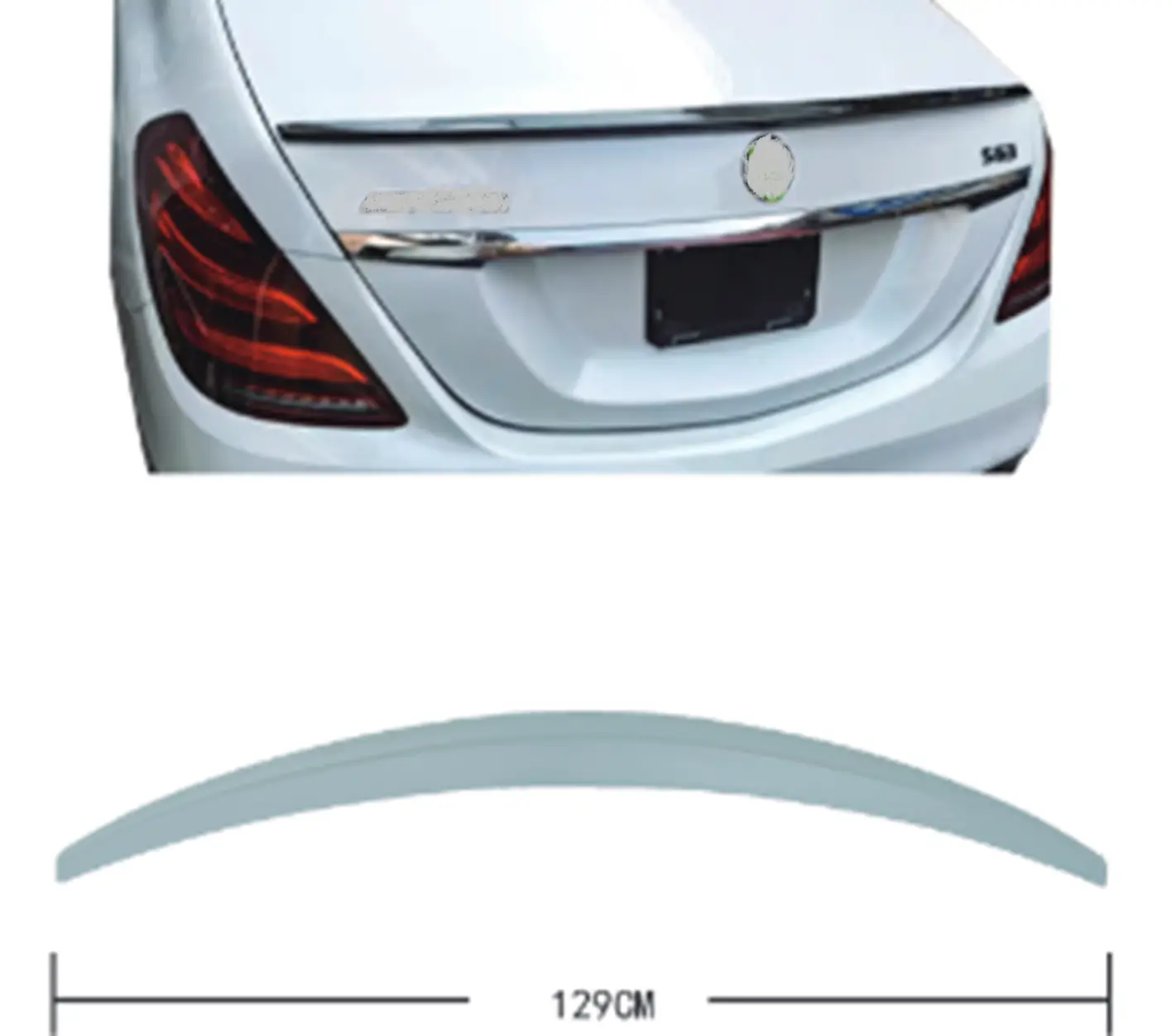 Mercedes S Serisi W222 2013-2021 Bagaj Spoyleri | WENDER MA2227930088
