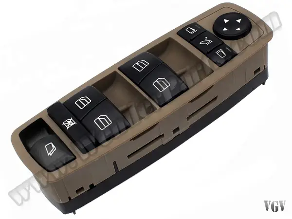 Mercedes GL Serisi X164 Cam Düğmesi Ön Sol Kahve; Katlamalı Ayna | WENDER MA2518300590BR