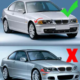 Bmw E46 Coupe Piano Black Çift Çıtalı Eski Model Panjur Takımı
