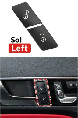 Mercedes C Serisi W204 Sol Kapı Kilit Düğmesi Plastiği