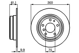 BMW E34 518i Fren Diski Arka | BOSCH 0986478321
