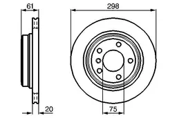 BMW E39 530d Fren Diski Arka | BOSCH 0986478426
